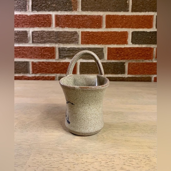 Rare Winthrop WA speckled glaze "tree" basket Almquist Old Time Pottery - Picture 2 of 9